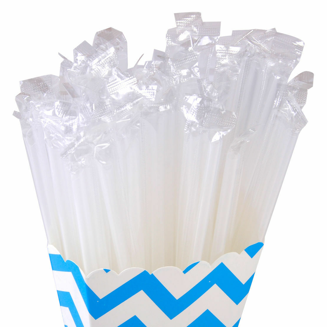 100pcs Smoothie Drink Straws Straw Individually Wrapped Neon Jumbo Milkshake Set