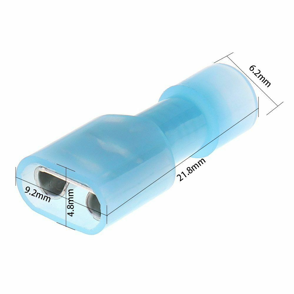 50pcs Electrical Crimp Nylon terminals 16-14AWG Insulated Wire Cable Connector