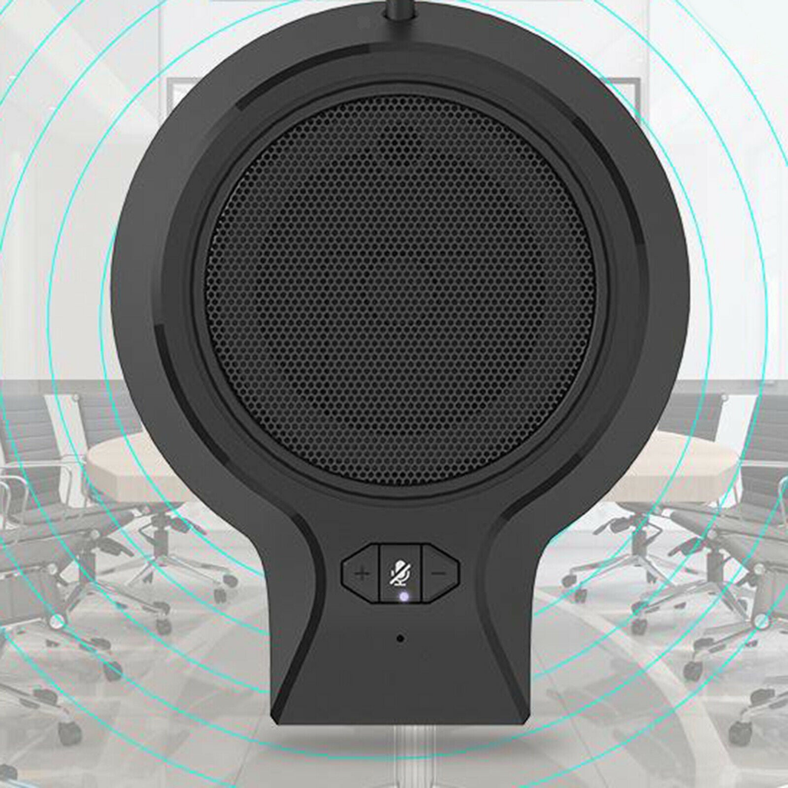 Black USB Conference Computer PC Microphone Mic   Video Meeting