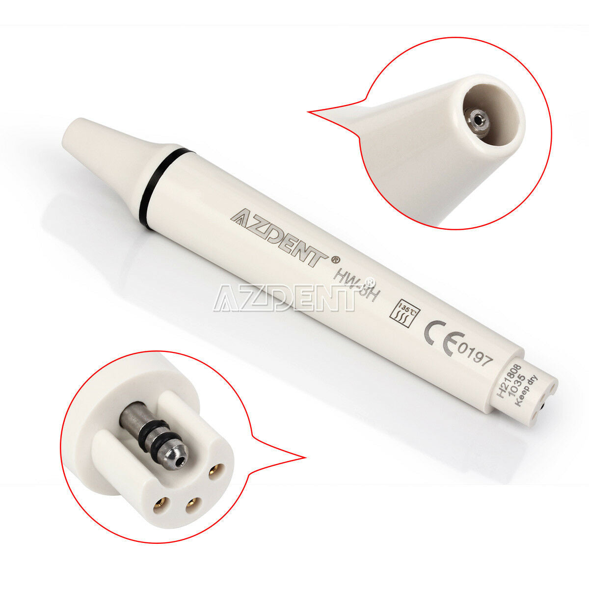 2PCS Ultrasonic Scaler Handpiece For EMS/Woodpecker Ultrasonic Piezo Scaler NEW