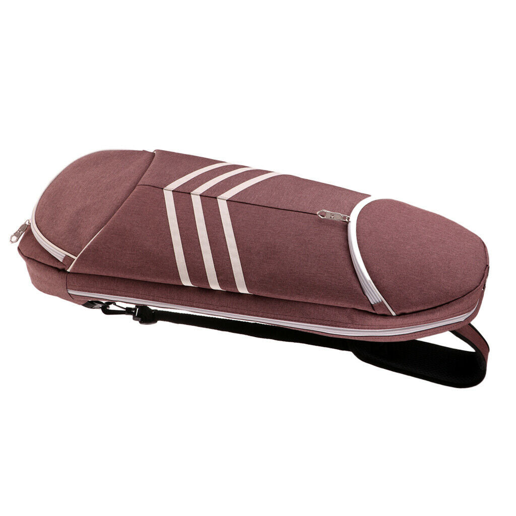 Sport Badminton Racket Bag Single Shoulder Outdoor Multi-Purpose Pack Coffee
