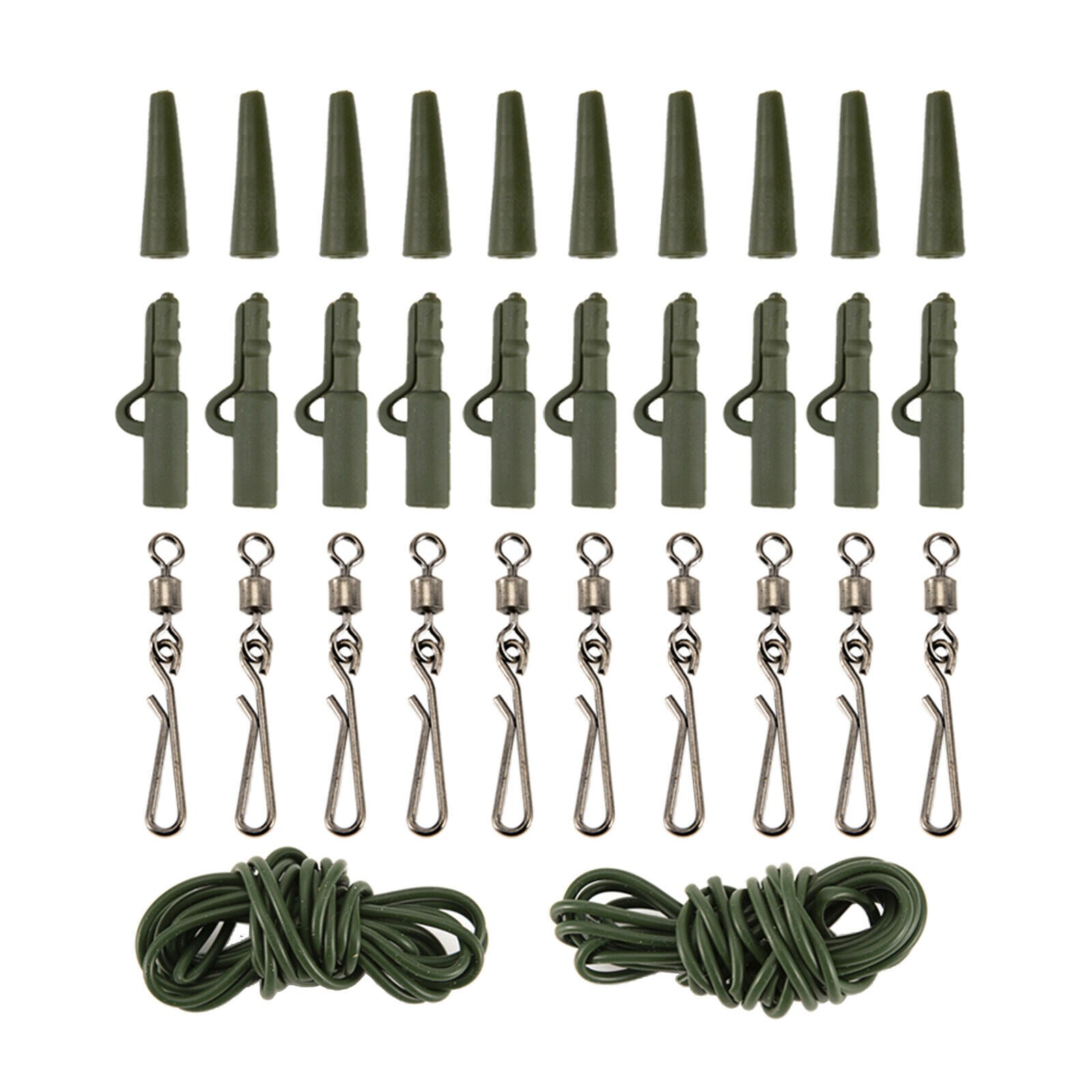 All in One Anti-rust Carp Fishing Tackles Assorted Sizes Rolling Swivels