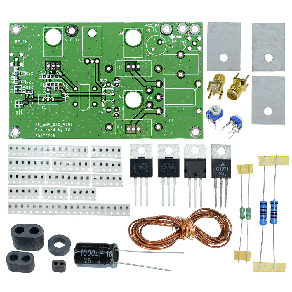 45W SSB Linear Power Amplifier CW FM HF Radio Transceiver Shortwave DIY Kit