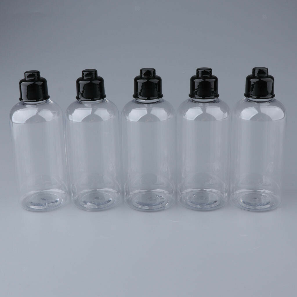 5x Empty Travel Portable Lotion/Shampoo Bottle Refillable Containers 200 ml