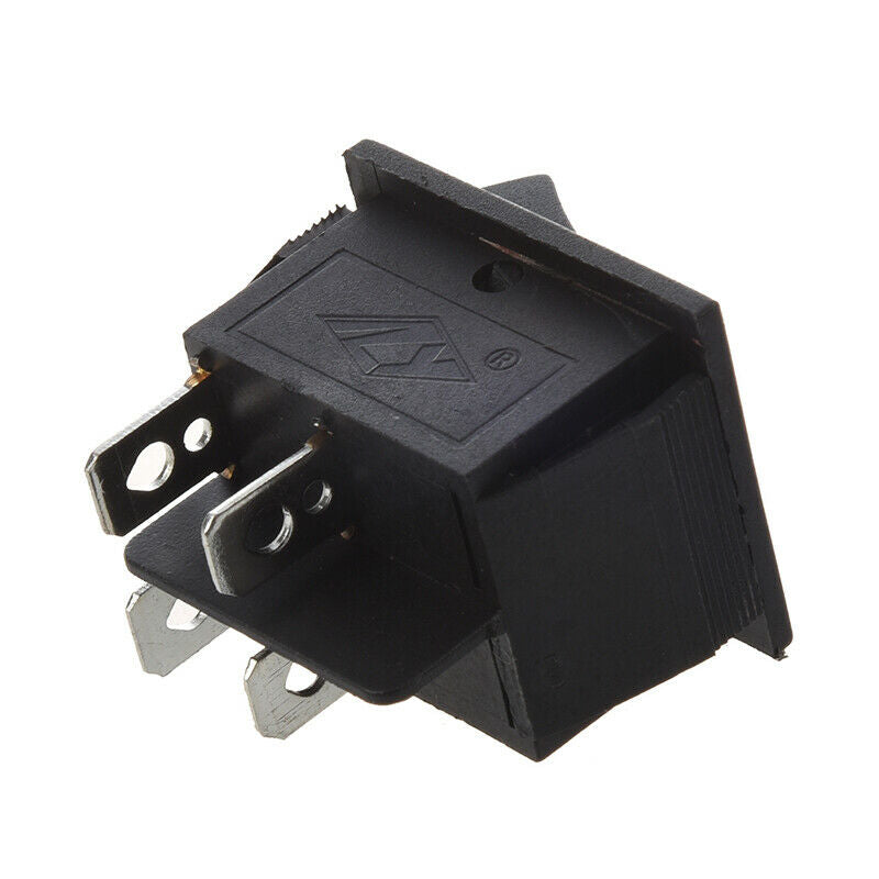 AC 250V 16A 4 Pin ON/OFF I/O 2 Position DPST Snap in Boat Rocker Switch 28x21mL6