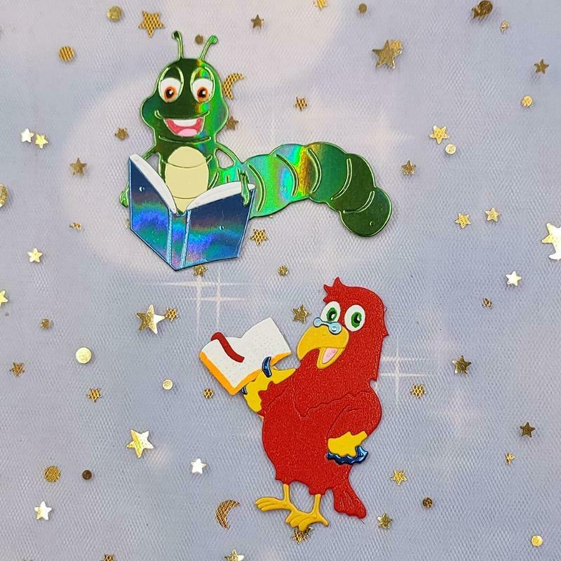 Caterpillar Parrot Metal Cutting Dies Stencil DIY Scrapbooking Album Paper Card