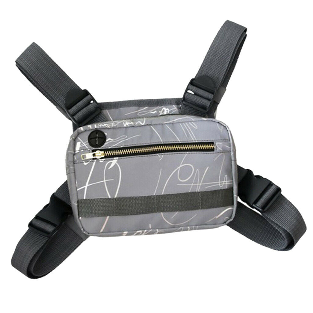 Multifunctional Glow Chest Bag Vest Hunting Travel Recon Bag Organizer Storage