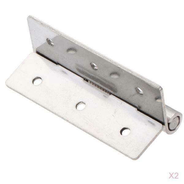 2PCS Mirror Polished Door Hinge for Electric Box Stainless Steel (60x15mm)