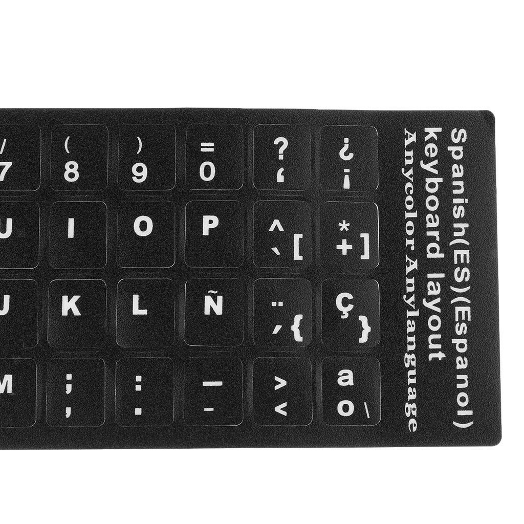 Spanish Non-Transparent Keyboard Stickers Guard Film Protector for Computer