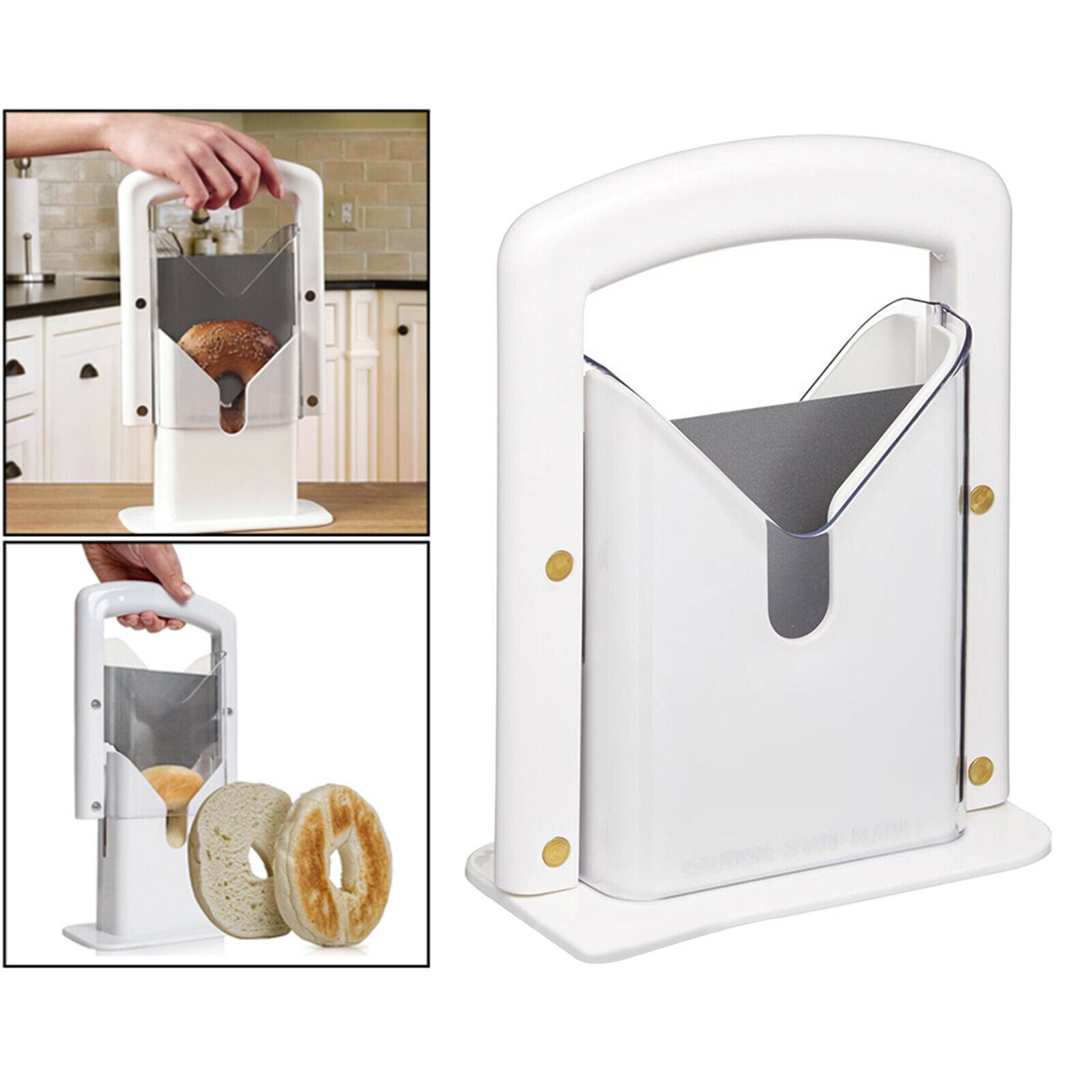 1pc Bagel Guillotine Slicer Cutter for Bagels Muffins Rolls Baking Tools