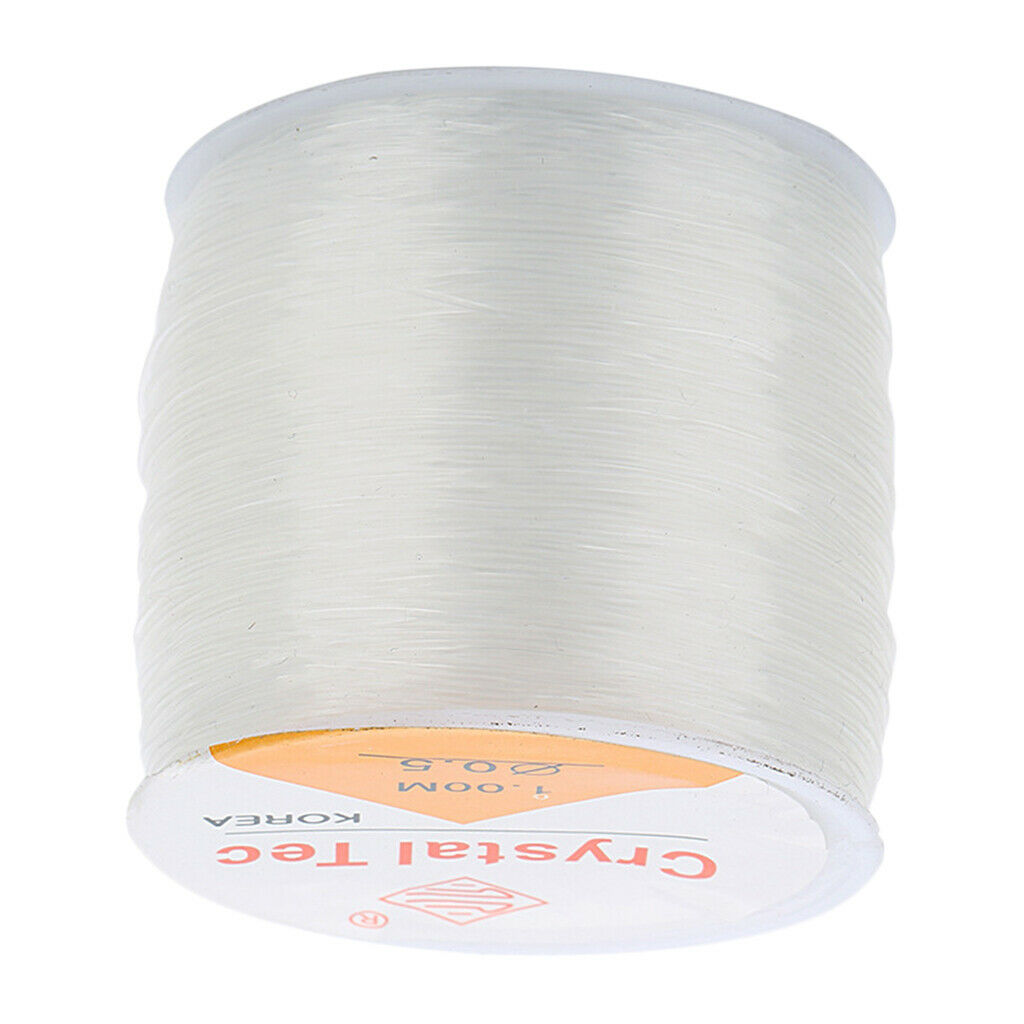 1 Roll of Clear Elastic Thread Jewelry Making Cord Findings 1.2mm 55m
