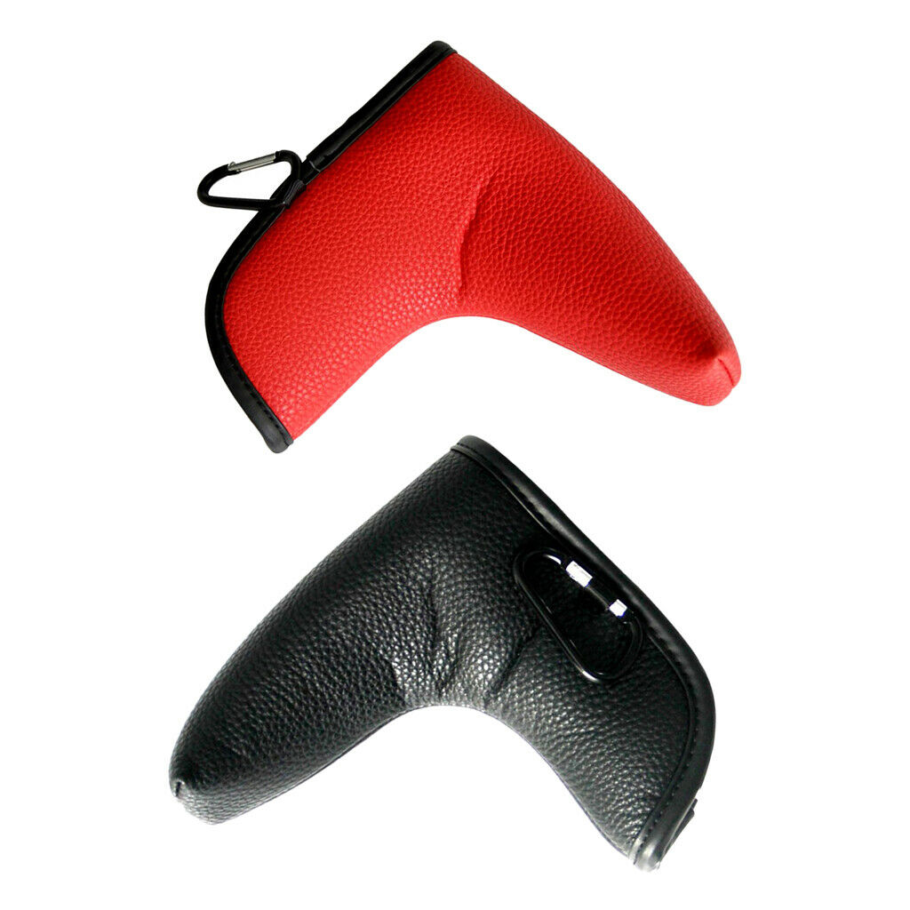 2Pcs Lightweight Golf Putter Head Cover Club Cover Sleeve for Golf Club