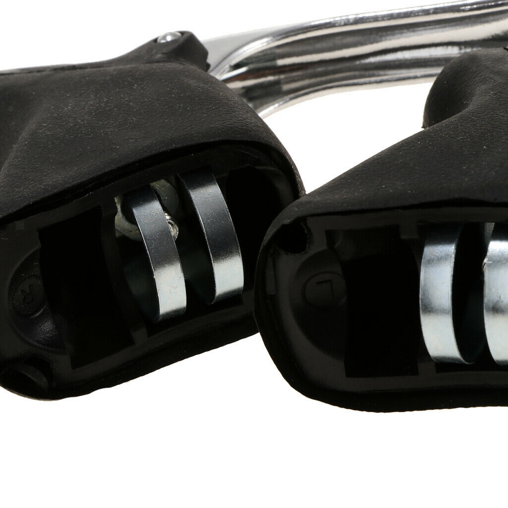 1 Pair Road Bike Drop Bar Brake Lever Bent Brake Handle  Handbrake