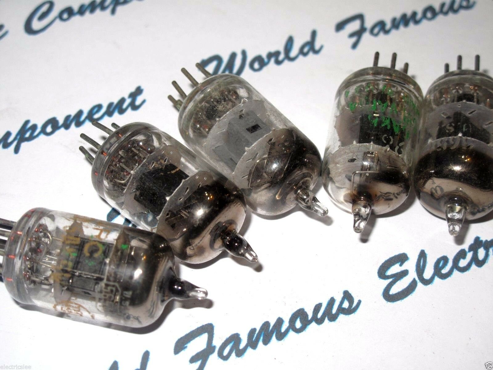 10pcs - 5654 / 6AK5 / 6096 / EF95 Mixed Brands (NO CHINESE) Vacuum tube
