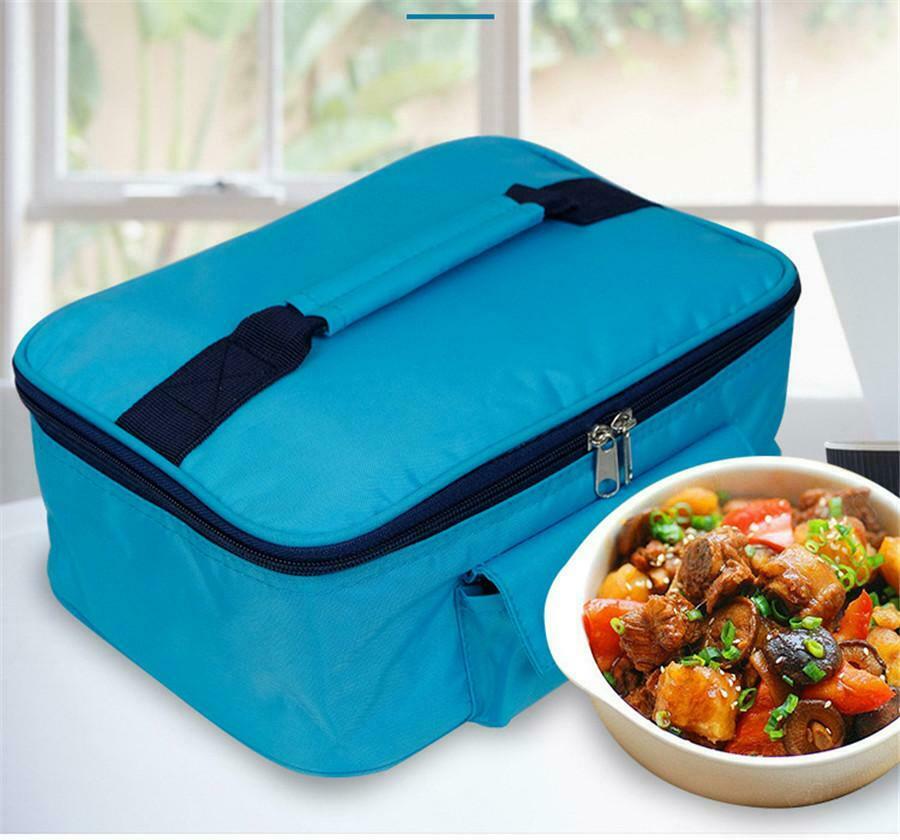 Portable 12V Car Travel Camping Food Warmer Heater Lunch Box Electric Oven Bag