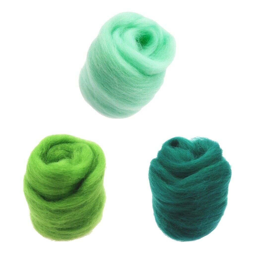 30g Wool Top Roving for  Felting Hand Spinning Materials Needlecrafts