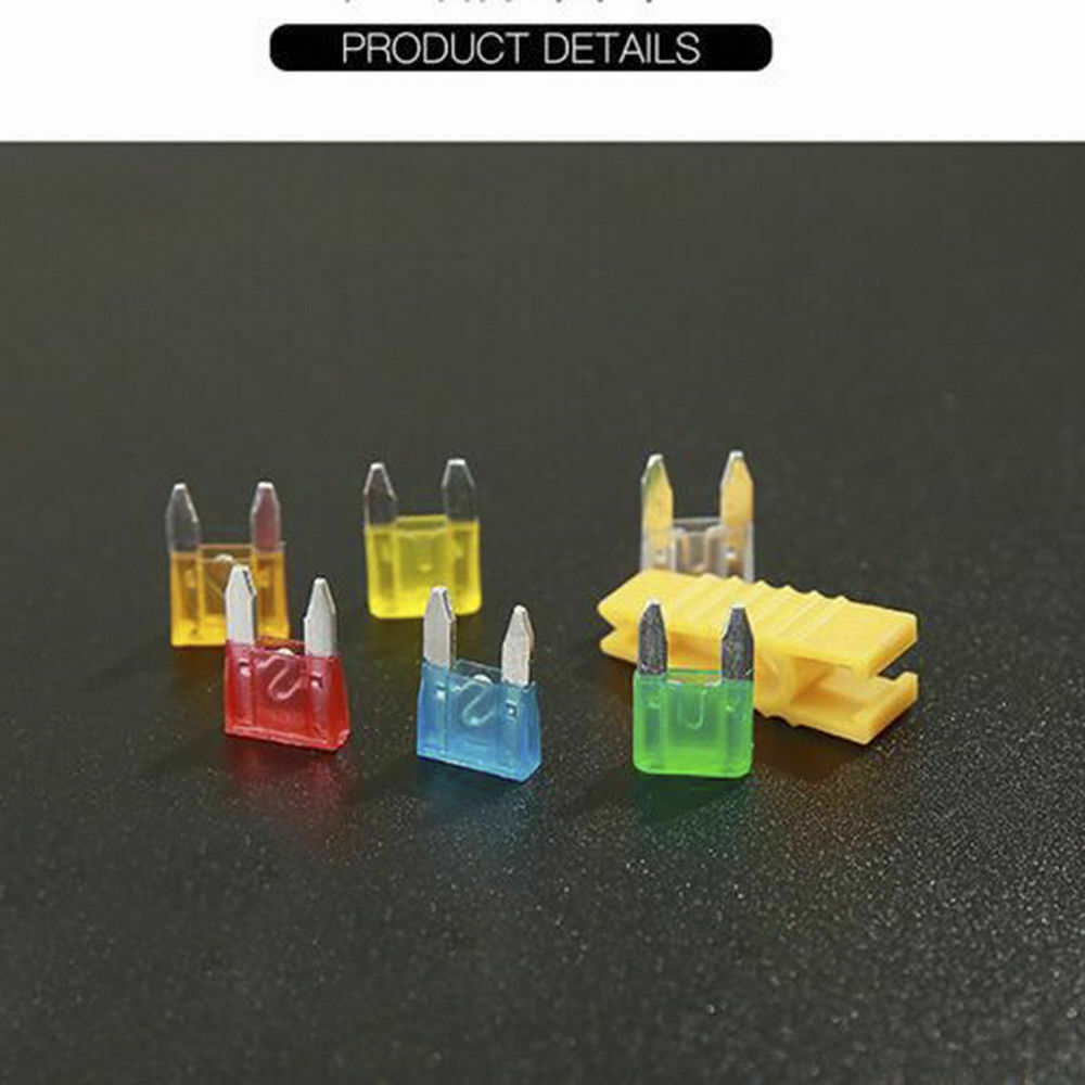 120pcs Mini Blade Fuse Assortment Set Auto Car Motorcycle SUV FUSES Kit CN37