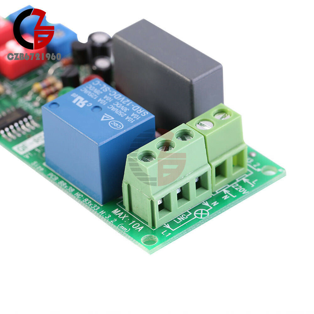 Cycle Delay AC110V 120V 220V 230V Timing Timer Relay Switch ON/OFF Button Module
