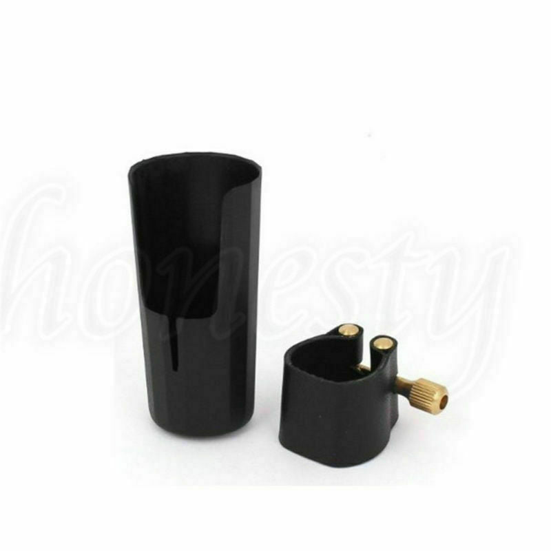 5X Mouthpiece Leather Clip and Ligature Cap Musical Accessory For Alto Saxophone