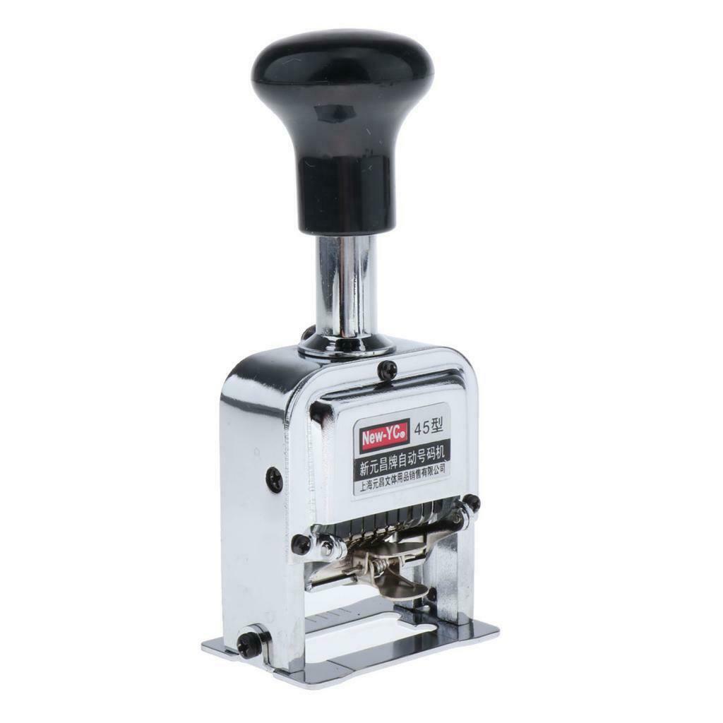 6-digit fully automatic numbering machine, metal number stamp, numberi