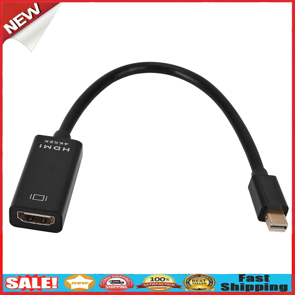 Mini DP to HDMI-compatible Converter Cable Display Port Male to Female Adap @
