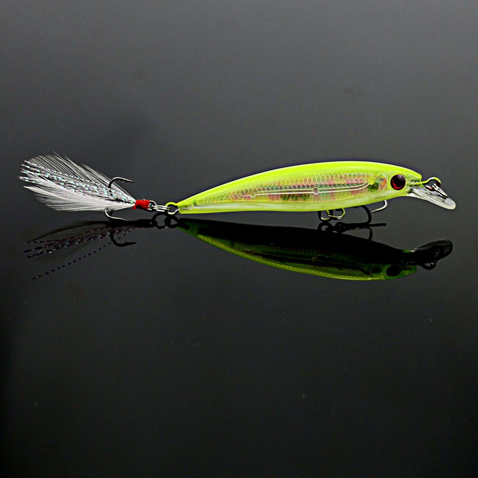 Plastic 10pcs Fishing Lures Crankbaits Hook Minnow Baits Tackle Crank Fishing