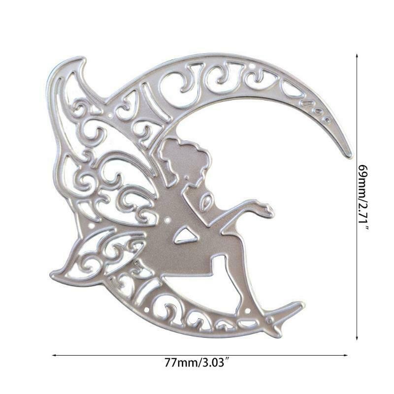 Moon Fairy Metal Cutting Dies Stencil Scrapbooking DIY Album Stamp Paper Emboss