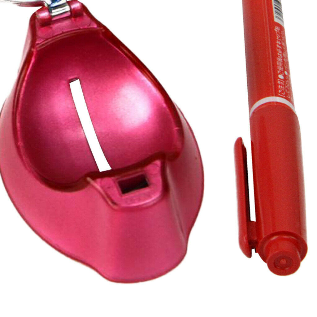 Golf Ball Liner Marker Putting Drawing Alignment Tool with Pen Pink+Red