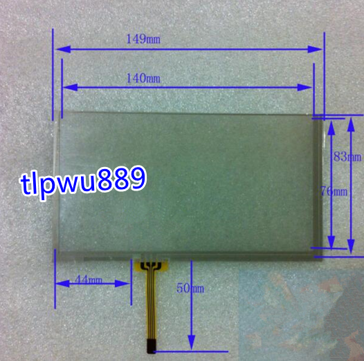 1PCS 6.1" 4 Wire 149*83mm For A061VW01 V0 Touch Screen @tlp