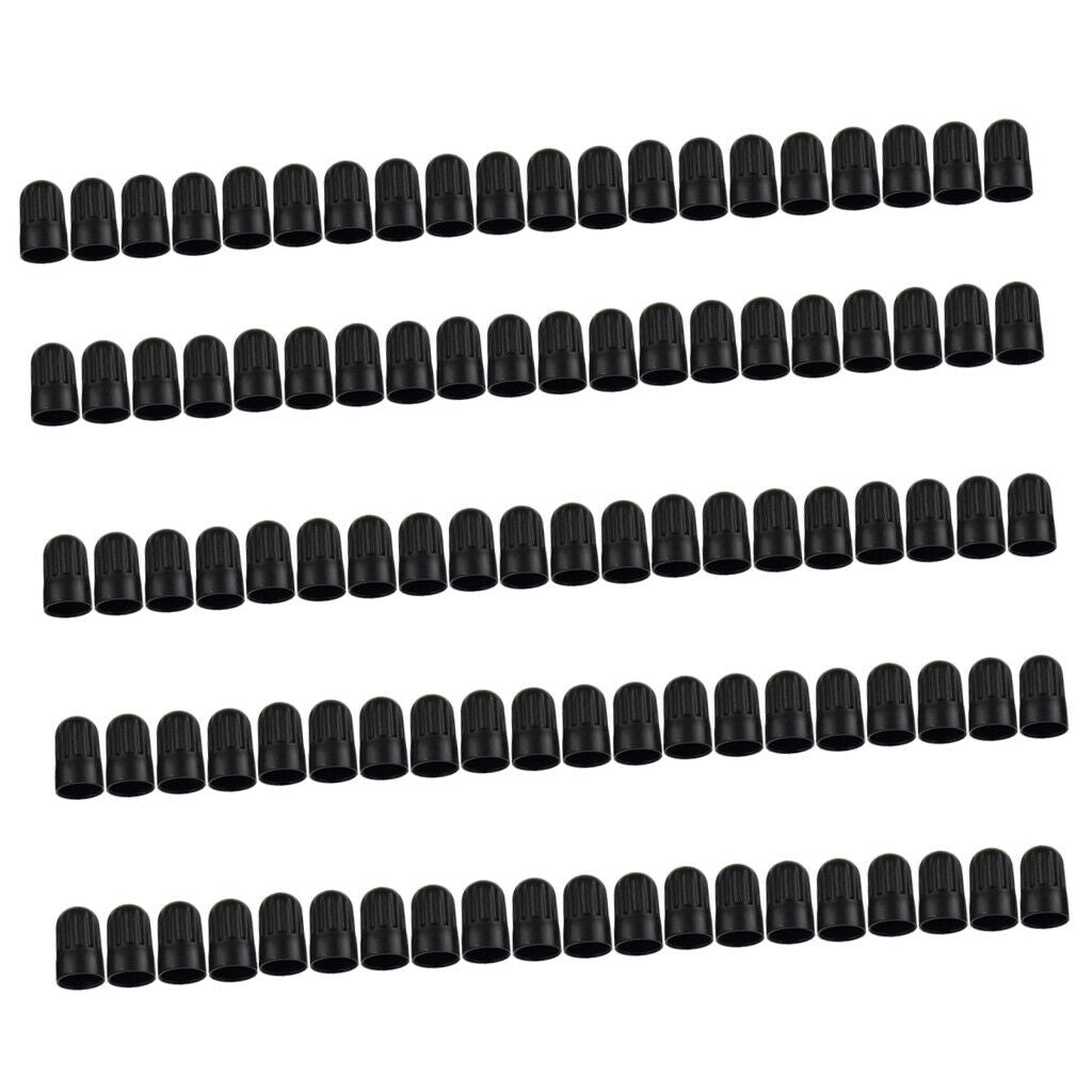 100 Pieces Tire Rim Wheel Valve Stem Long Cover Caps For TR20008 TPMS Valve