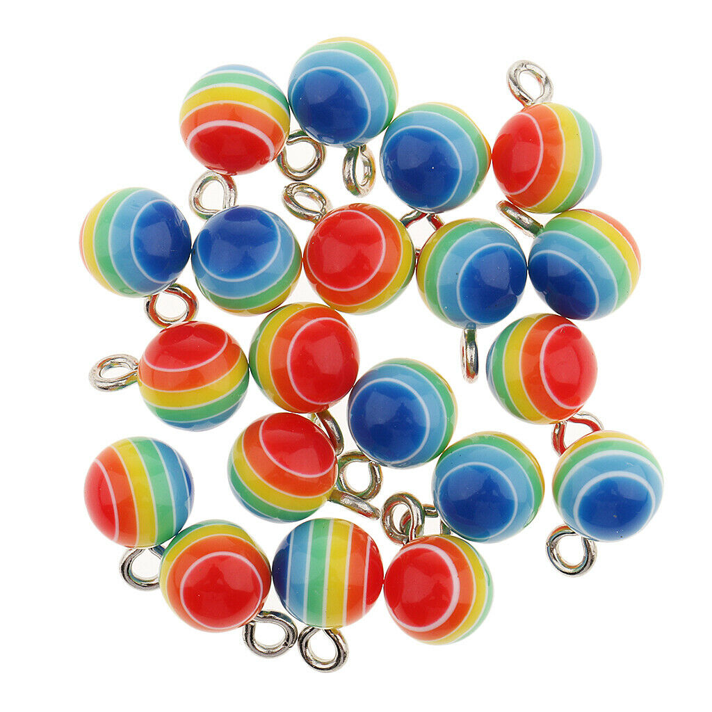 40 pieces ball charms pendants, craft beads, decorative beads, beads pendants