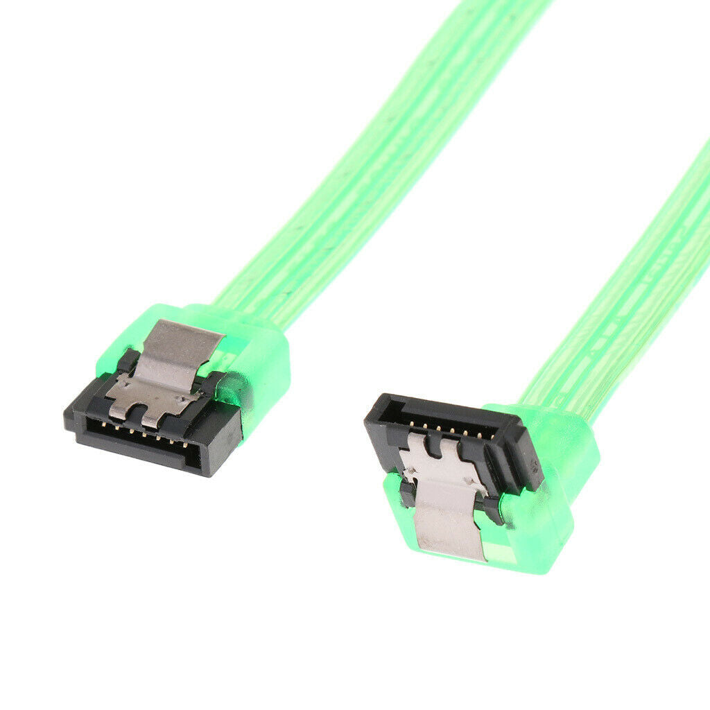 SATA III 6Gbps Cable With Locking Latch Straight To 90