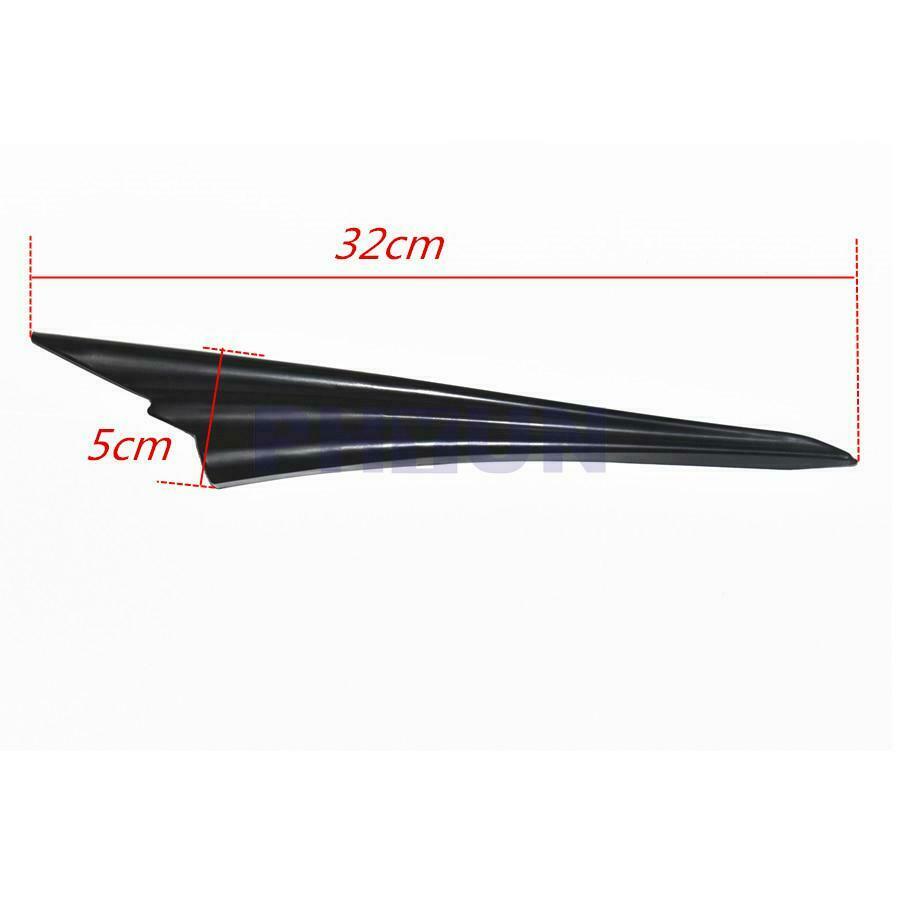 4Pc Front Bumper Fins Spoiler Canards Refit ABS Matt Black Sporty Look Universal