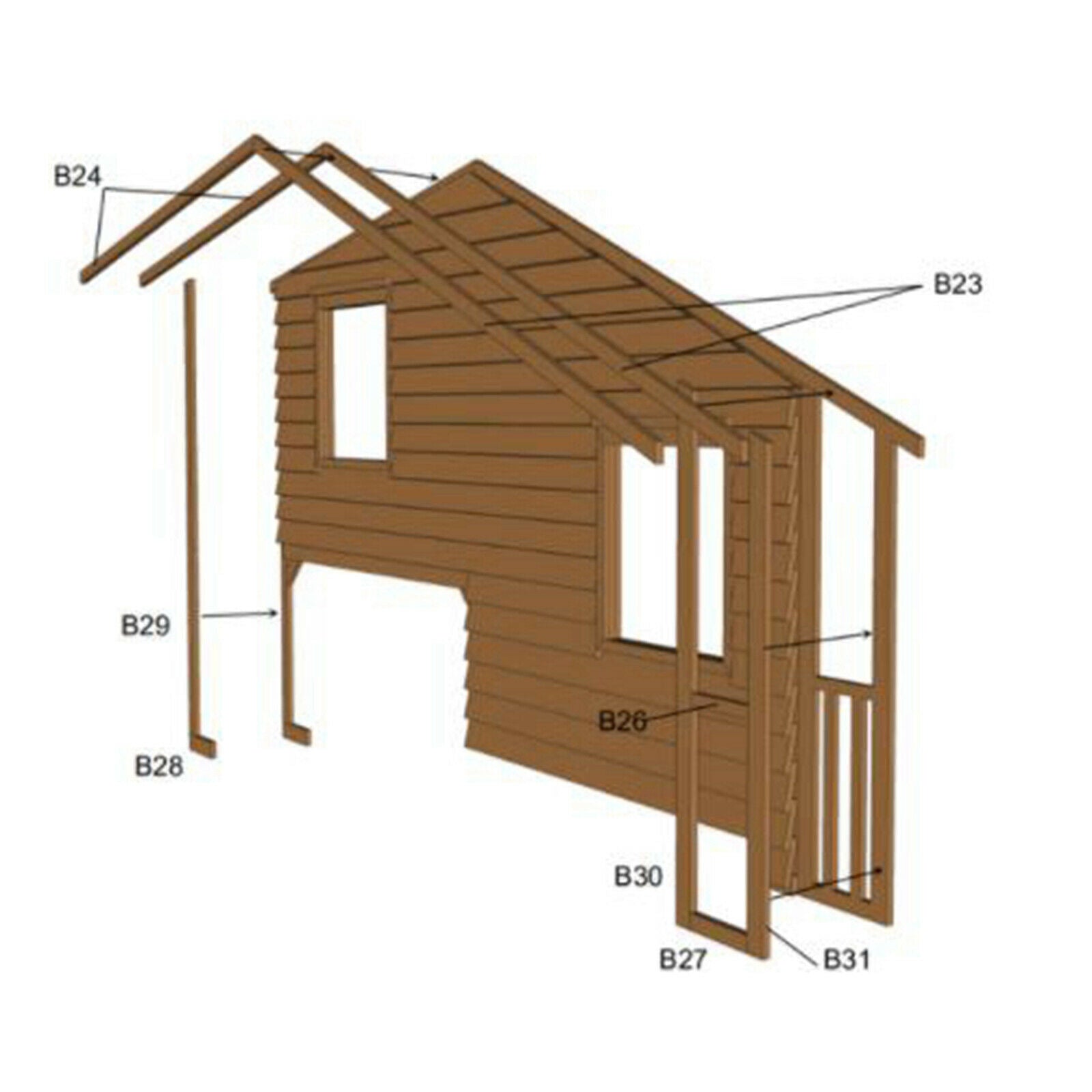 Crafts 1:35 Scale Wood House DIY Dioramas Building Architecture Layout