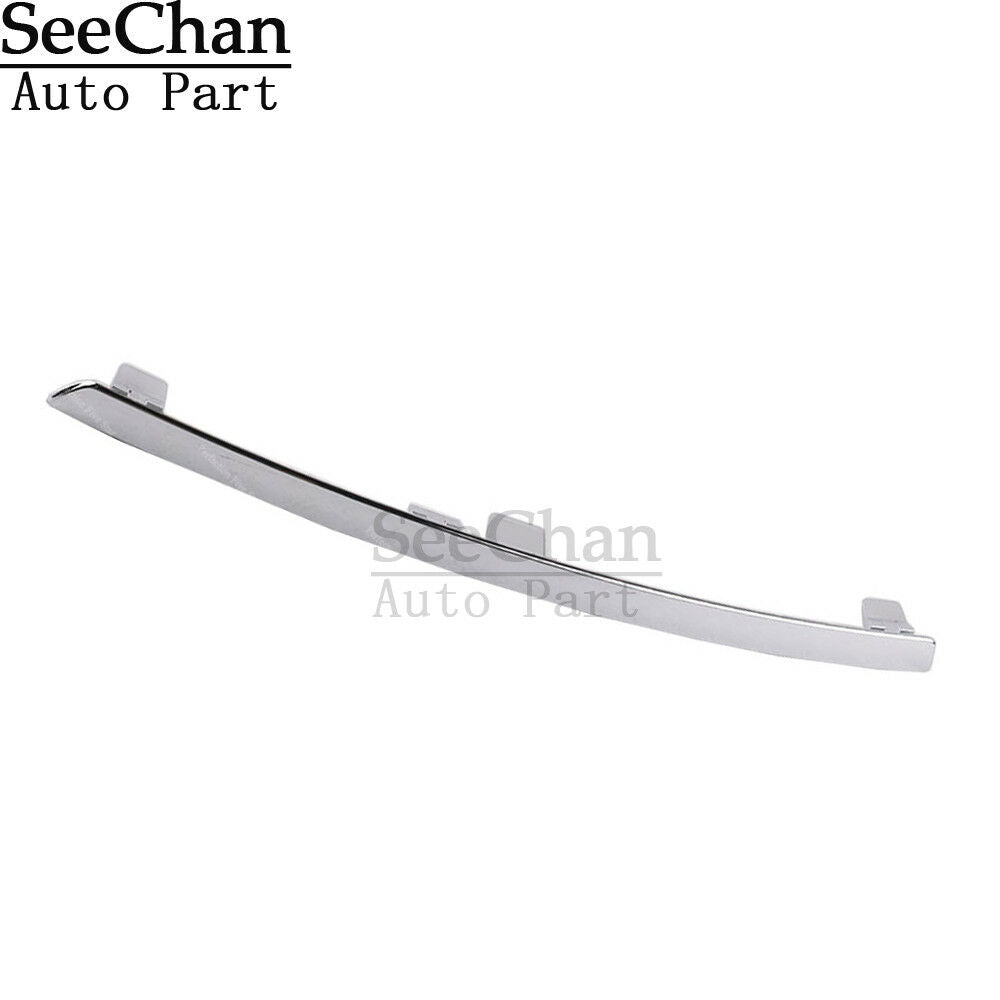 Fit For AUDI Q7 10-15 Right Side Front Bumper Lower Grille Spoiler Trim Chrome