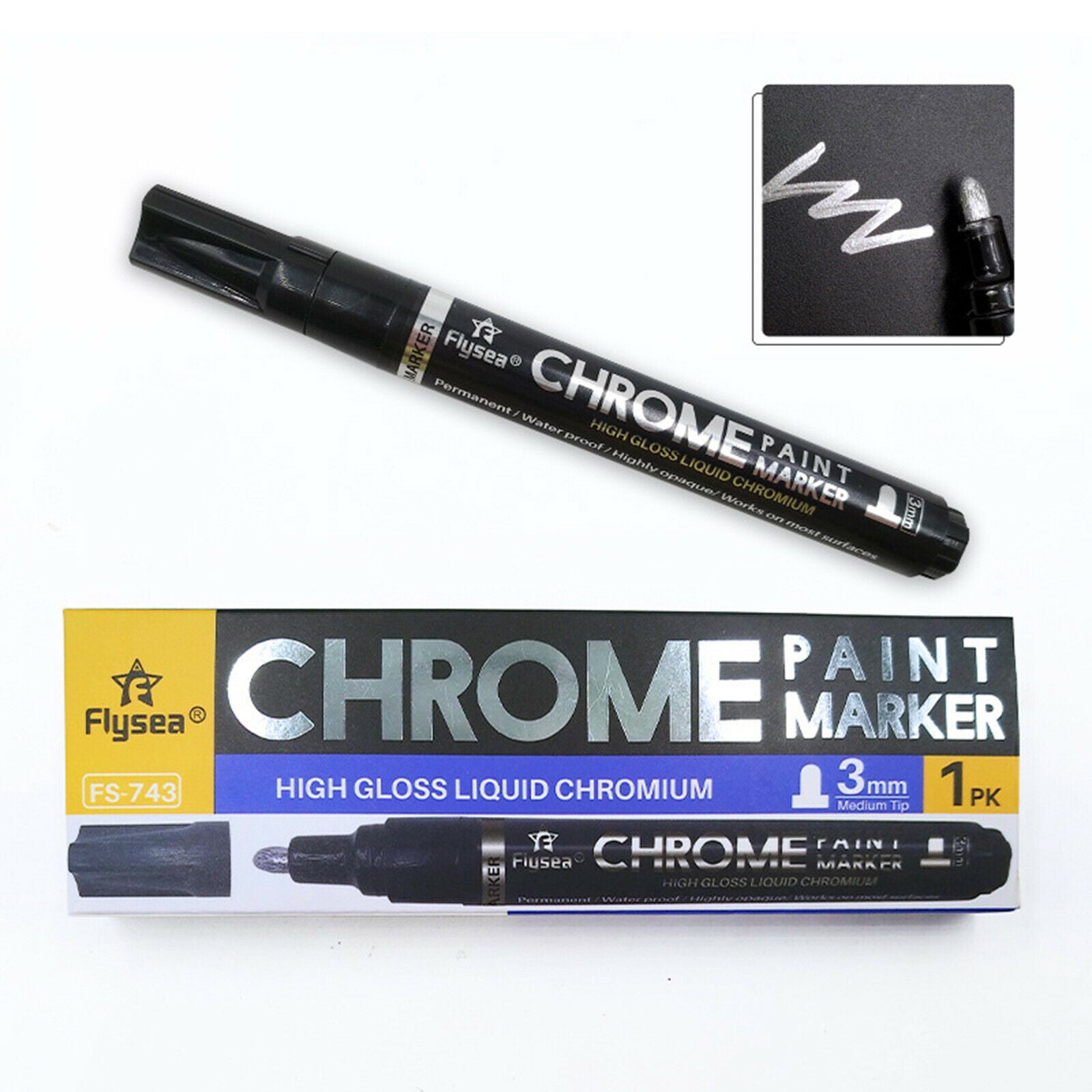 Paint Markers Pens Paint Pen,Waterproof Marker for Plastic Canvas Mugs