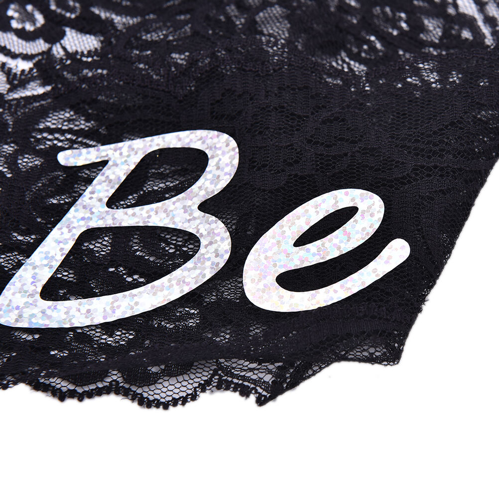 Bride To Be Black Lace Sash Hens Night Wedding Shower Bachelorette Party .l8