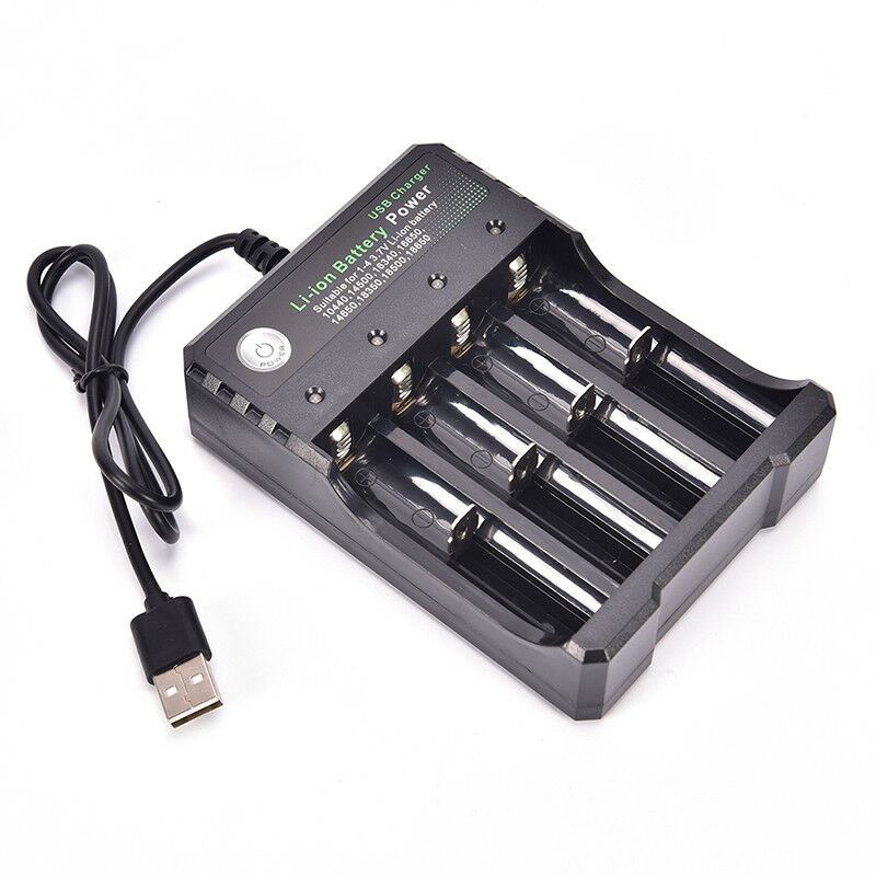 Usb Battery Charger Intelligent 4 Slots Aa Aaa Lithium Rechargeable Fast Smar BD