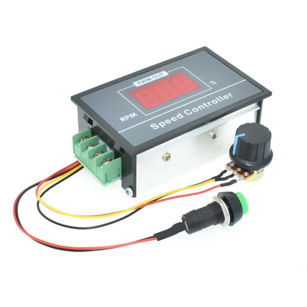 30A Pwm Display 0~100% Adjustable 6V 12V 24V 48V Motor Speed Controller Display