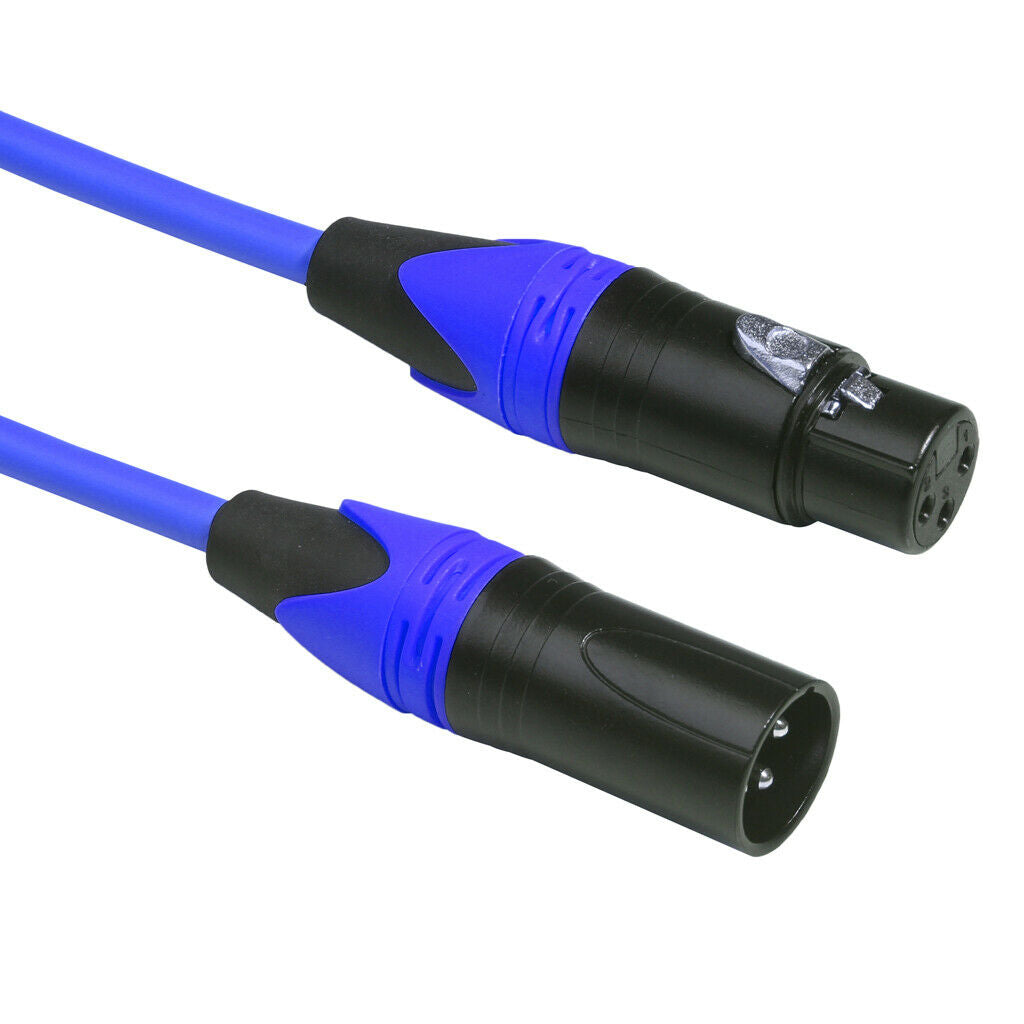 5pcs Microphone Cables 3-pin XLR Female To XLR Male Plug 1m