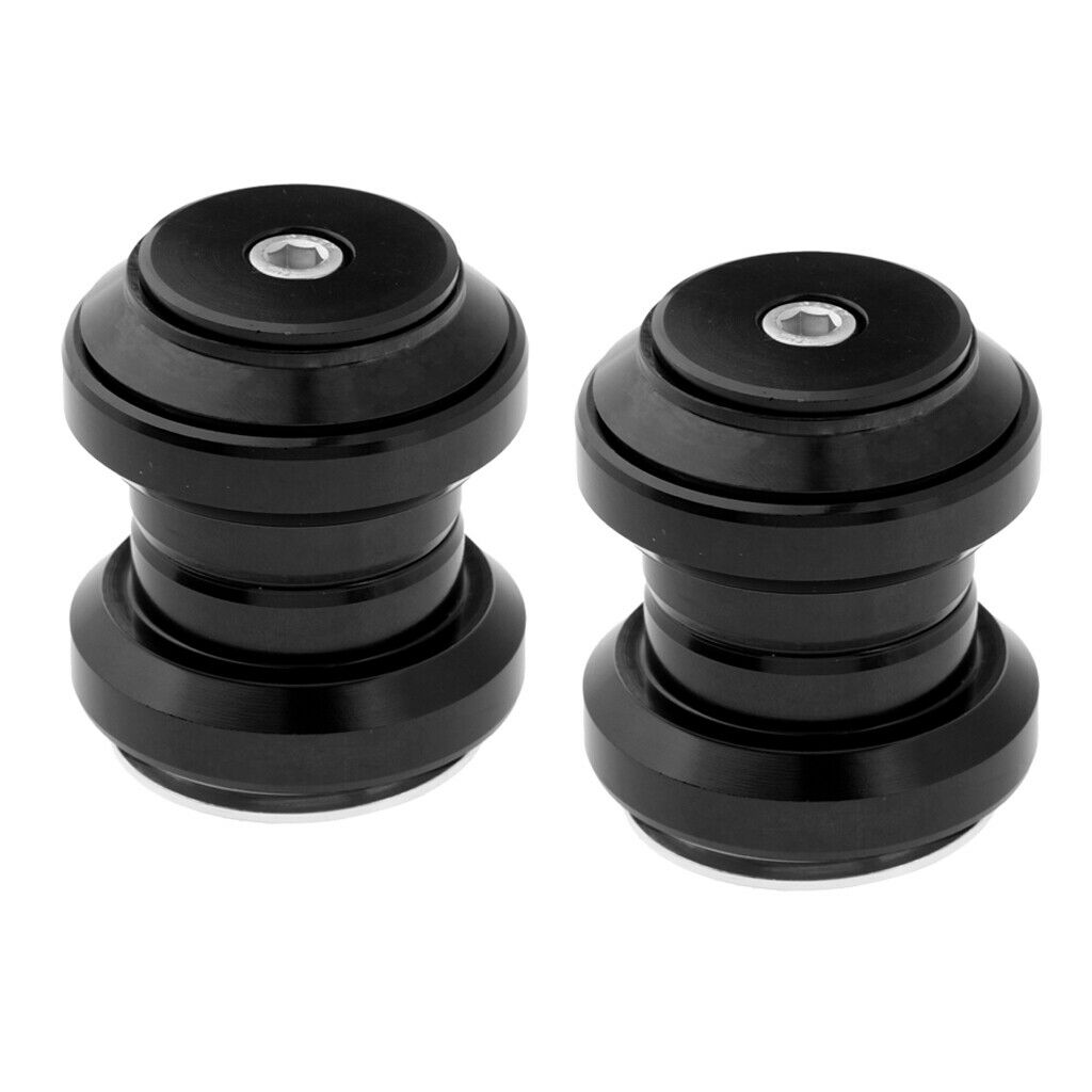 2x 1-1/8inch Headset Bicycle Ball Headset Cycling Bike Accessories Black