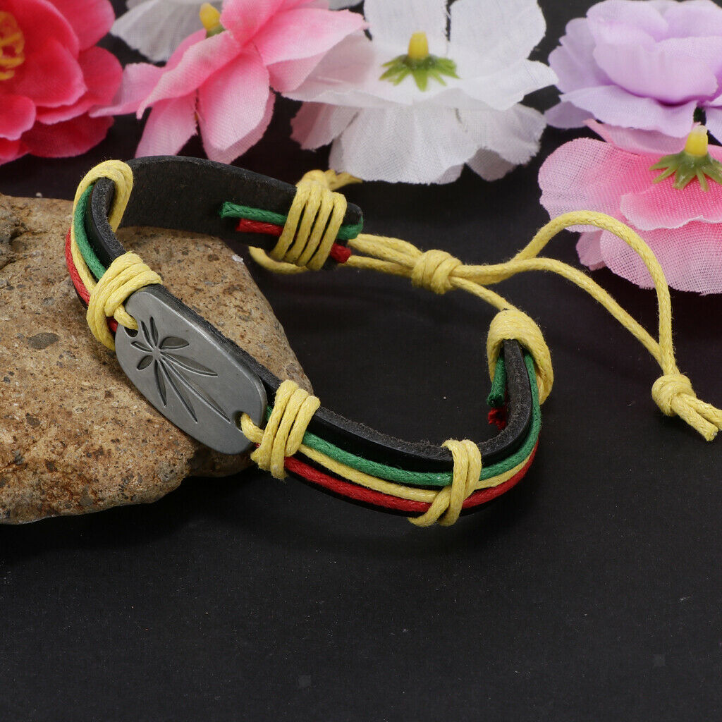 Women Men Braided I Love Jesus Wristband Bracelet Wrap Cuff Bangle Jewelry