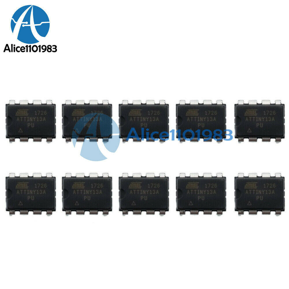 10Pcs ATTINY13A-PU ATTINY13 ATTINY13 Microcontroller IC New