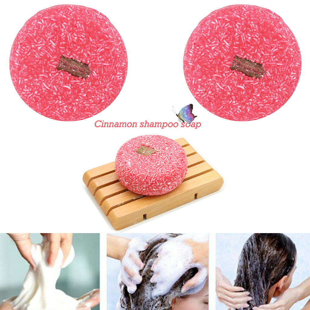 2x 100% Natural Cinnamon Handmade Shampoo Soap Bar Cruelty-Free Eco-Friendly