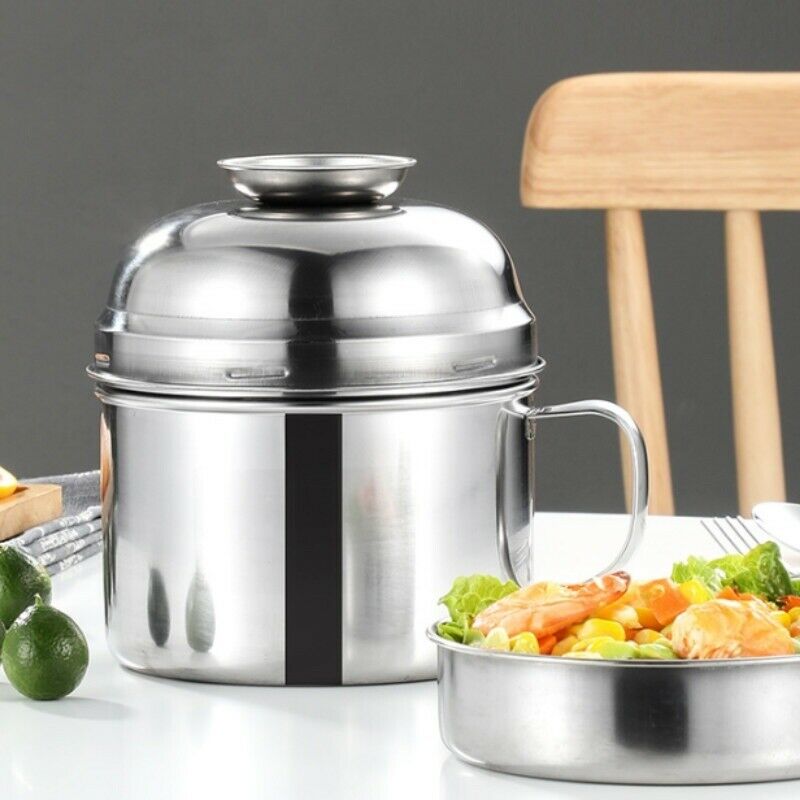 304 Stainless Steel Lunch Box 2 Layers Leak-Proof Food Container Dinnerware Uk