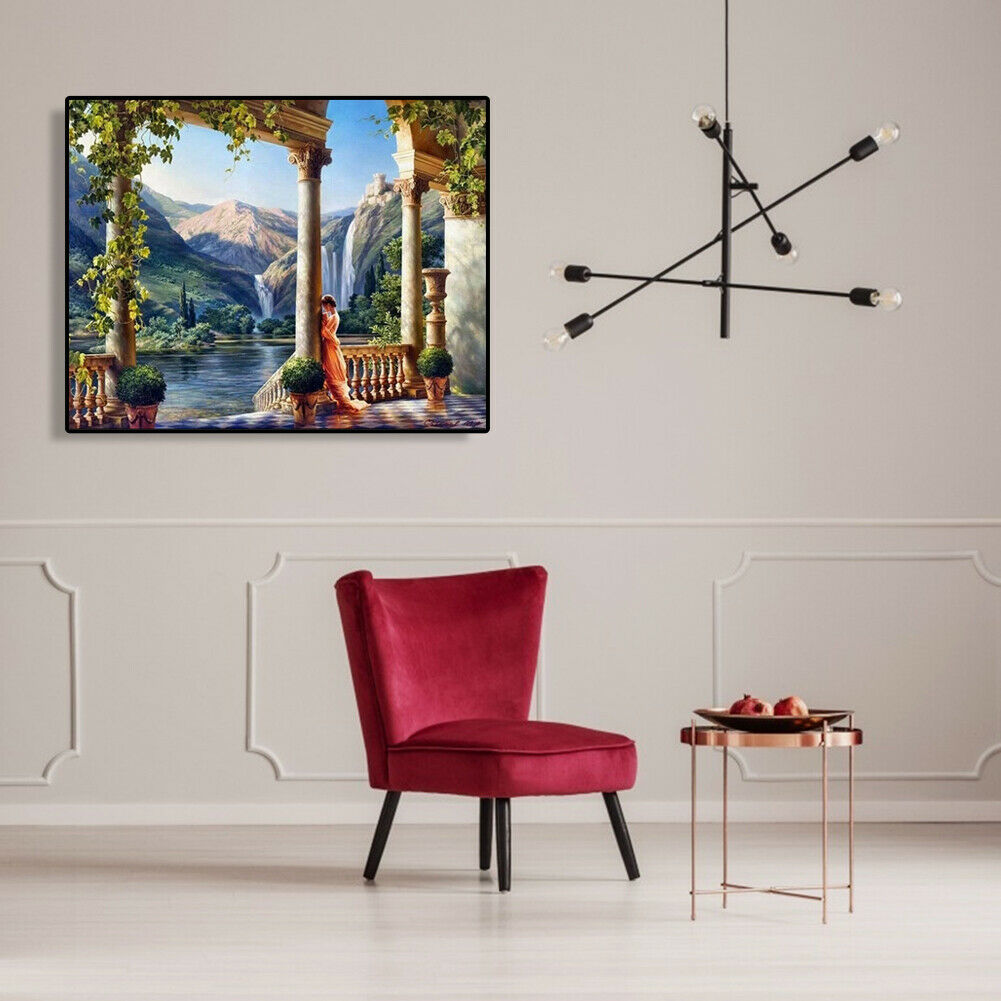 Painting By Numbers Kit DIY Manor Goddess Canvas Oil Art Picture Home Decor @