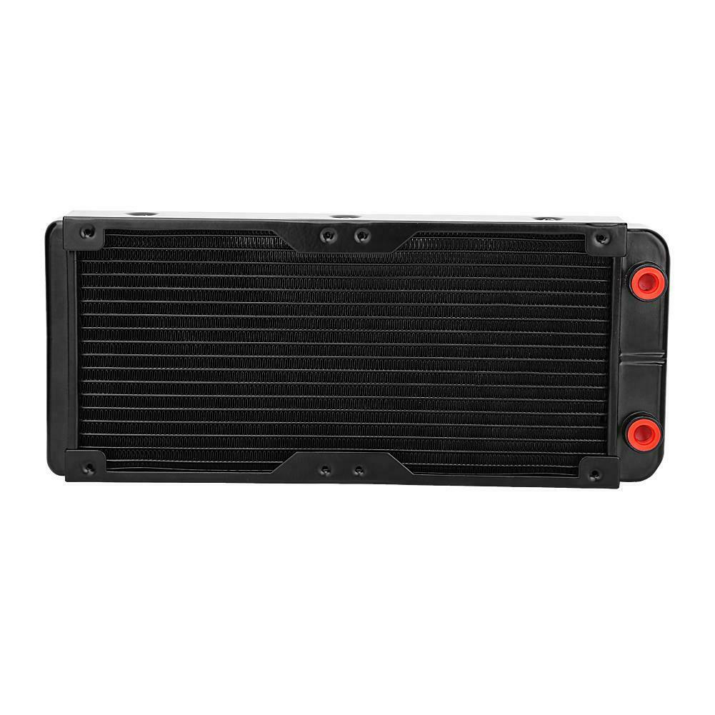 240mm G4/1 Aluminum Computer Water Cooling Radiator CPU Cooler LED Heatsink Tube