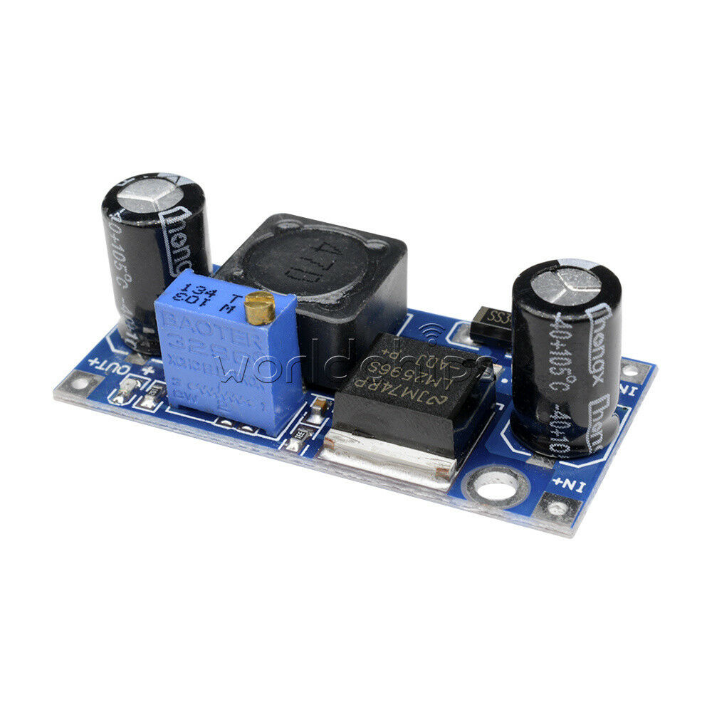 5Pcs Output 1.23V-30V DC-DC Buck Converter Step Down Module LM2596 Power Supply