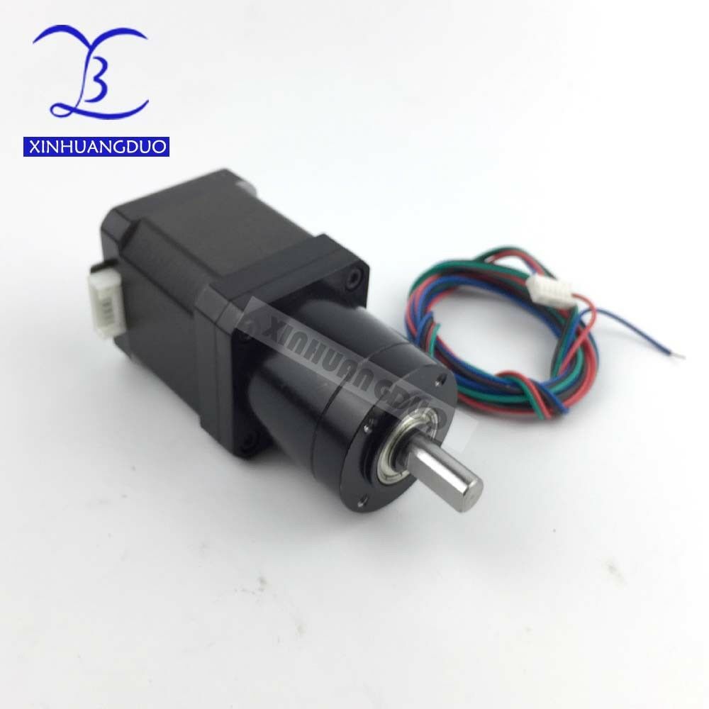Gear ratio 14:1 Planetary Gearbox , Nema 17 1.68A Geared Stepper Motor