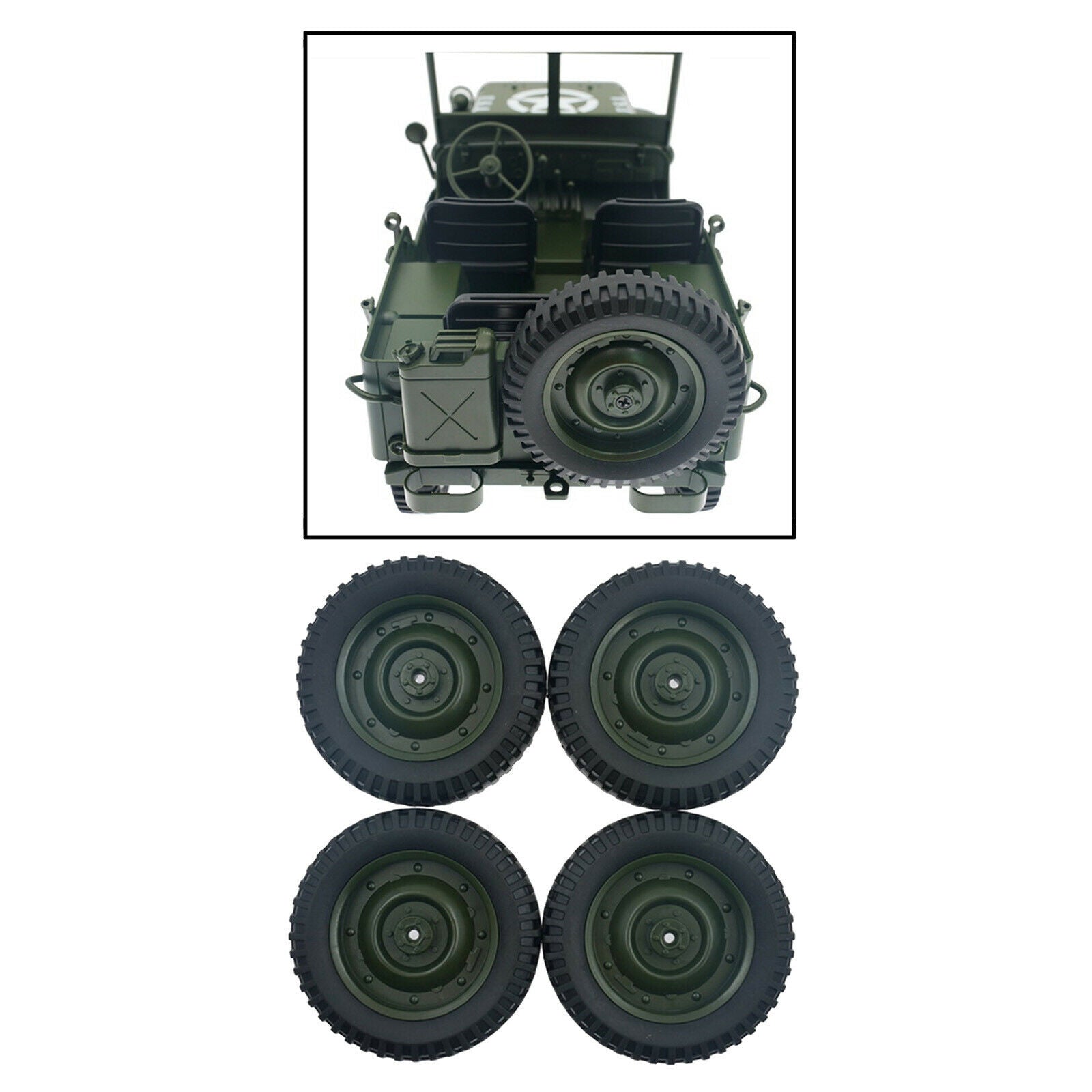 4pcs RC Truck Car Tire for 1:16 WPL C14 C24 C34   Turcks DIY Accessory